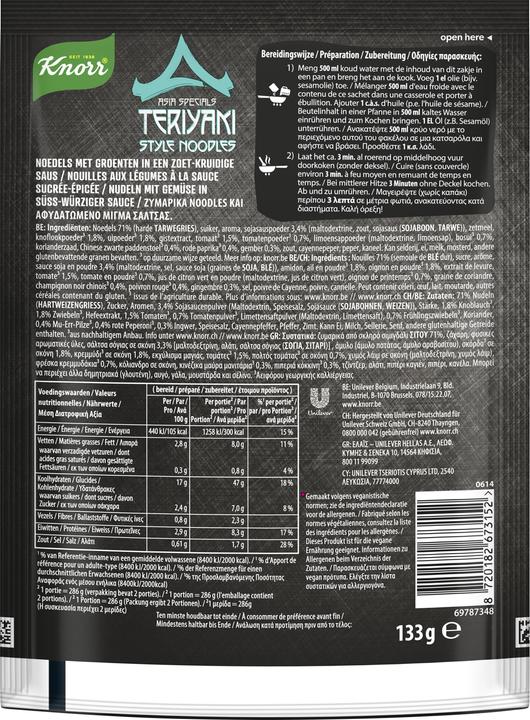 Produktbild Knorr Asia Specials Teriyaki Style Noodles (135 g)
