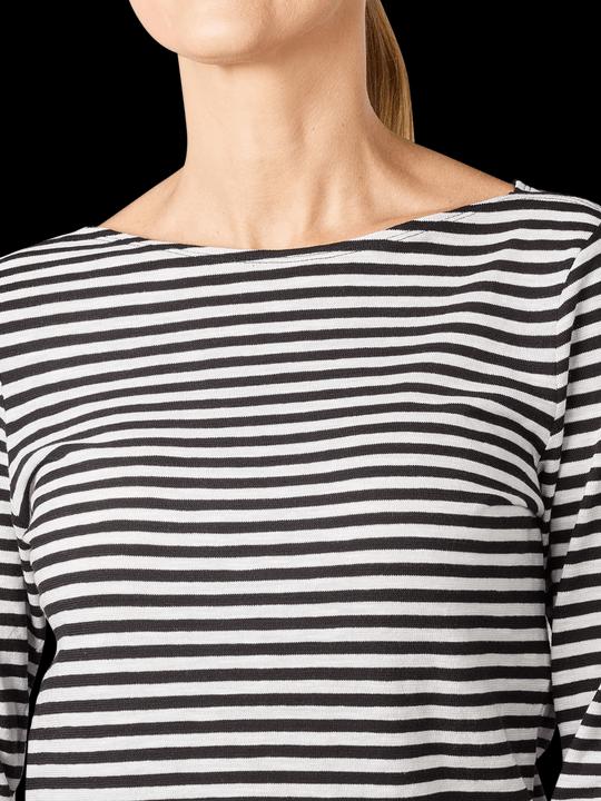 Actual product image Marc O'Polo long Sleeve T-Shirt Boat neck multi/black (L)