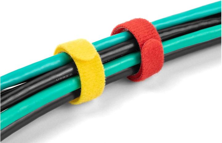 Actual product image Delock Velcro cable tie L 150 x W 12 mm coloured Set of 10 pieces (Velcro cable ties, 150 mm, 10 pcs.)