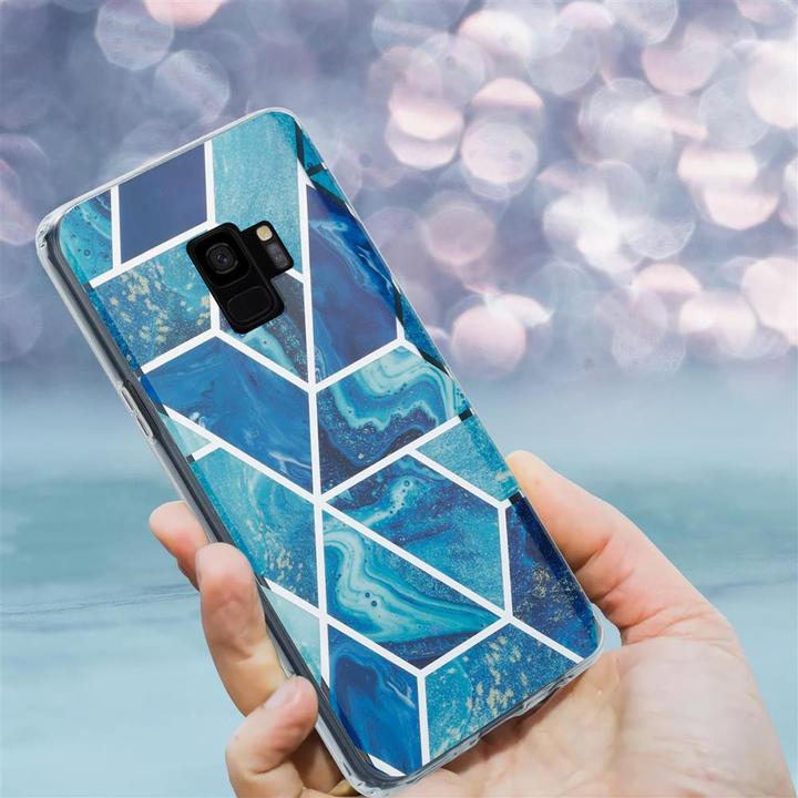 Actual product image Cadorabo IMD TPU Colorful Marble Cover (Samsung Galaxy S9+)