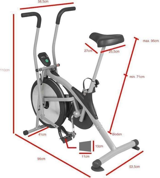 Produktbild Gorilla Sports Heimtrainer Fahrrad Bike