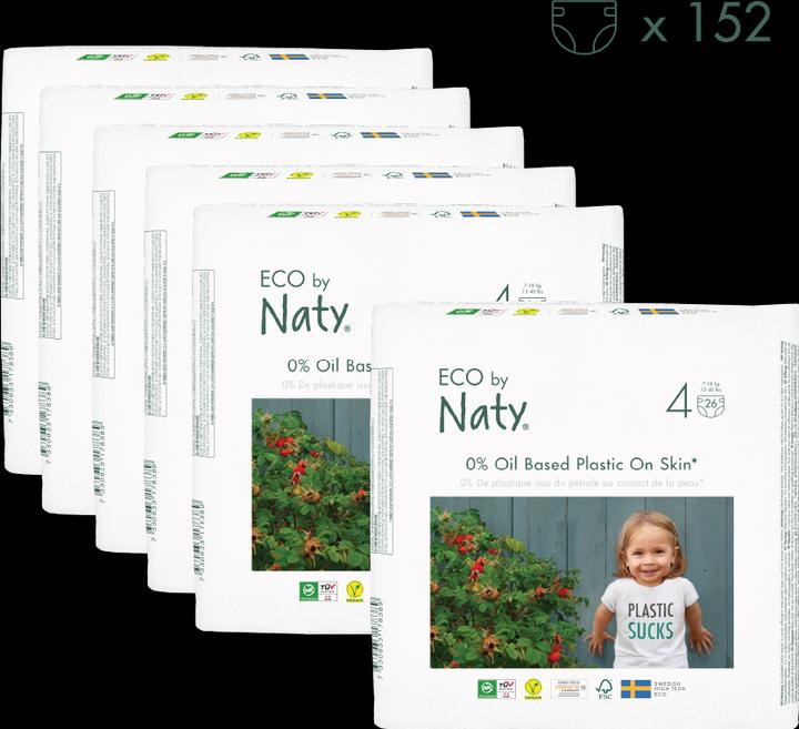 Produktbild Naty Biowindel (Gr. 4, Monatsbox, 156 Stück)
