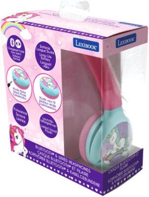 Image du produit Lexibook Unicorn - Casque Bluetooth® pliable 2 en 1 (HPBT010UNI)