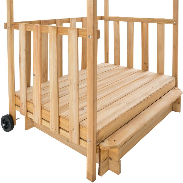 Produktbild tectake Sandkasten und Spielveranda mit Dach