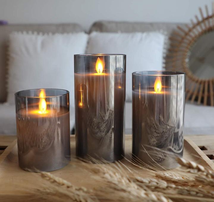 Immagine prodotto Lumina Swiss Set di candele LED in vetro con telecomando (3 x)