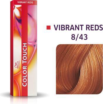 Actual product image Wella Color Touch (8/43 Light Blonde Red-Gold)
