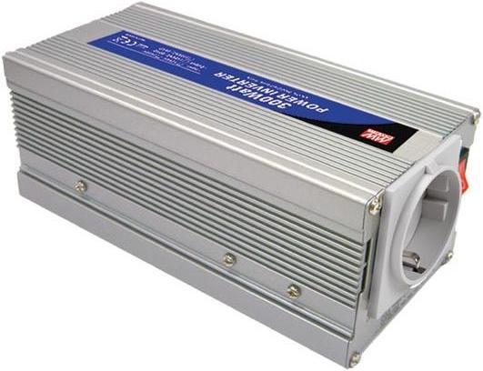 MeanWell MODIFIED SINE WAVE DC-AC POWER INVERTER - 12 V - 300 W - GERMAN PLUG