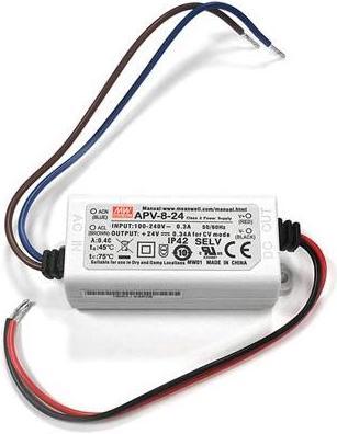 Image du produit MeanWell SWITCHING POWER SUPPLY - SINGLE OUTPUT - 8 W - 24 V