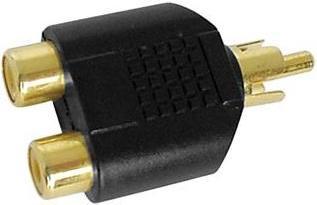 Image du produit Velleman Double Rca Femelle Vers Rca Male - Dore