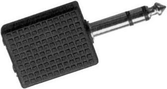 Image du produit Velleman DOUBLE JACK FEMELLE 3.5mm STEREO VERS JACK MALE 6.35mm STEREO