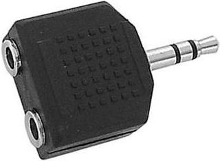 Produktbild Velleman 2 x 3.5mm-STEREO-KLINKENBUCHSE AUF 3.5mm-STEREO-KLINKENSTECKER