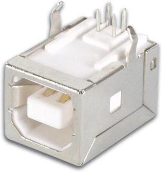 Velleman Jack USB B, 'Connettore Singolo A 90°', Montaggio Su Pcb