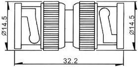 Produktbild Toolland Bnc-Adapter Stecker/Stecker