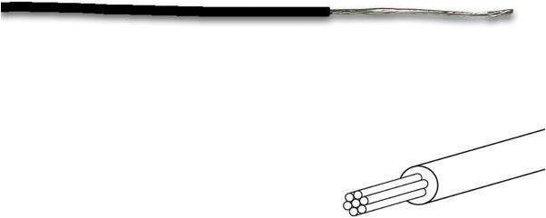 Cables FIL DE CÂBLAGE - ø 1.4 mm - 0.2 mm² - MULTIBRIN - NOIR