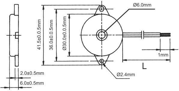 Produktbild Velleman Products & Buzzers PIEZOKERAMISCHER SCHALLWANDLER 5Vac 4.0kHz 85dB MIT KABEL