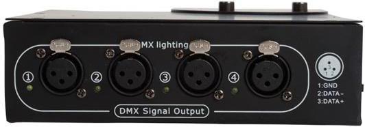 Actual product image Lighting Fixtures 4-Way Dmx Splitter In Compact Housing (2 W)