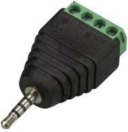 Auction FICHE STÉRÉO 2.5 mm VERS CONNEXION À VIS 4 BROCHES (5 pcs)
