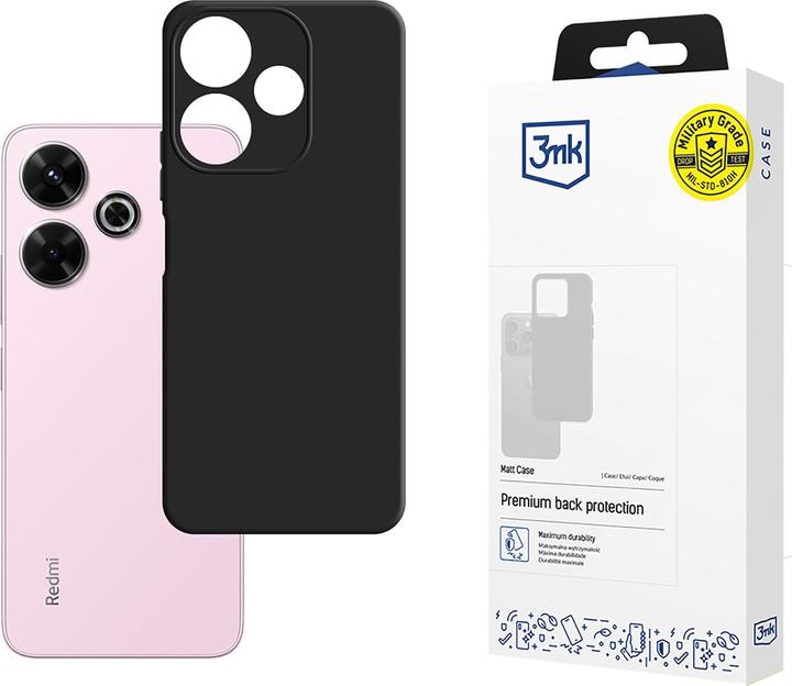 Immagine prodotto 3MK Custodia opaca Redmi 13R 5G/Redmi 13 4G czarny/nero (Xiaomi Redmi 13)