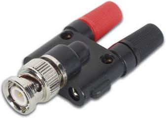 Actual product image Velleman BNC MALE TO 2x 4mm BANANA PLUG