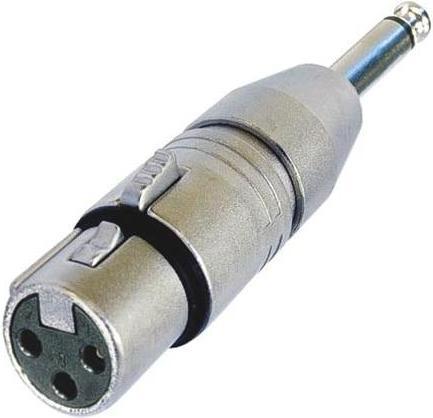 Actual product image Neutrik - 3-POLE XLR FEMALE TO MONO 1/4" PLUG (XLR)