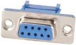 Actual product image Velleman Female 9-Pin Sub-D Connector For Flat Cable