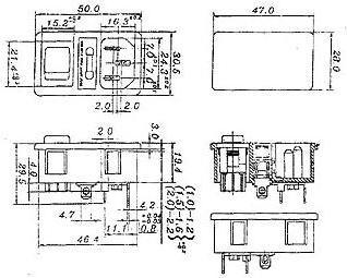 Image du produit Velleman Embase Male Clipsable Pour Chassis - Avec Interrupteur & Porte-Fusible