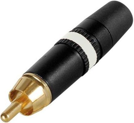 Image du produit Neutrik Fiche Rca - Dorée - Anneau Blanc