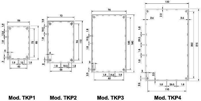 Produktbild Velleman KUNSTSTOFFGEHÄUSE MODELL 'OPTATIVE' - PETROLBLAU - 215 x 130 x 77 mm (Gehäuse)