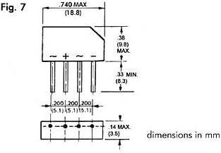 Image du produit Velleman PONT DE REDRESSEMENT 250V-1.5A (B250C-2300-1500)