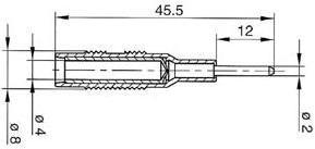 Image du produit Hirschmann ADAPTATEUR FICHE 2mm VERS 4mm - ROUGE (MZS 2)
