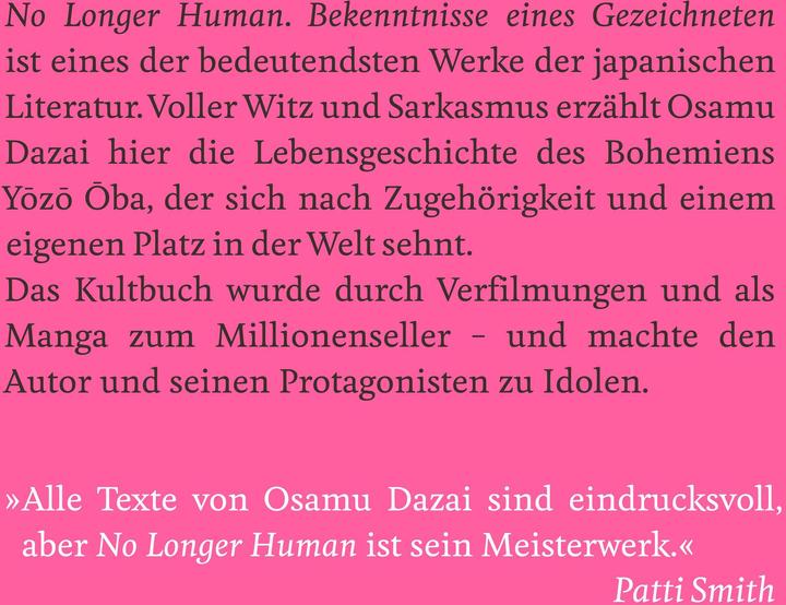 Valori nutrizionali e ingredienti No Longer Human (Tedesco, Osamu Dazai, 2024)