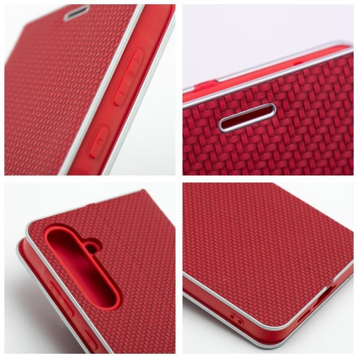Image du produit OEM Book case LUNA Book Carbon for Xiaomi Redmi 13C / POCO C65 red (Xiaomi Poco C65, Xiaomi Redmi 13C)