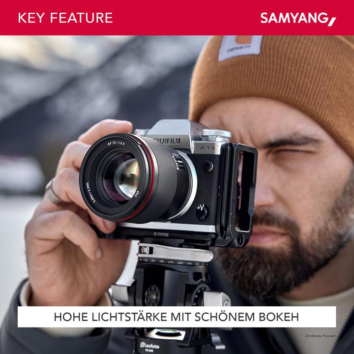 Image du produit Samyang AF 75mm F1,8 Fuji X (Fujifilm X, APS-C / DX)