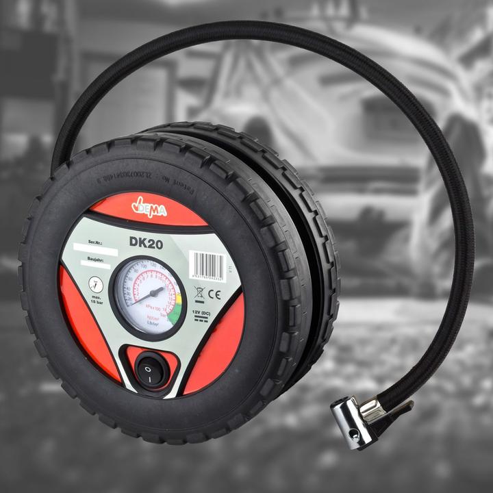 Actual product image Dema Mini air compressor Air compressor DK20 12V 18bar tyre inflator incl. (18 bar, 20 l)