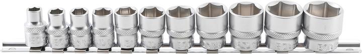 BGS Steckschlüssel-Einsatz-Satz, Sechskant 10 mm (3/8") SW 5/16" - 7/8" 11-tlg. (10 mm)