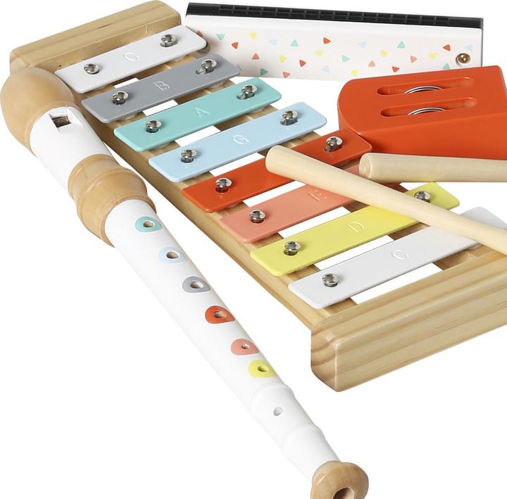 Image du produit Vertbaudet Set de 4 instruments de musique pour enfants, bois FSC®.