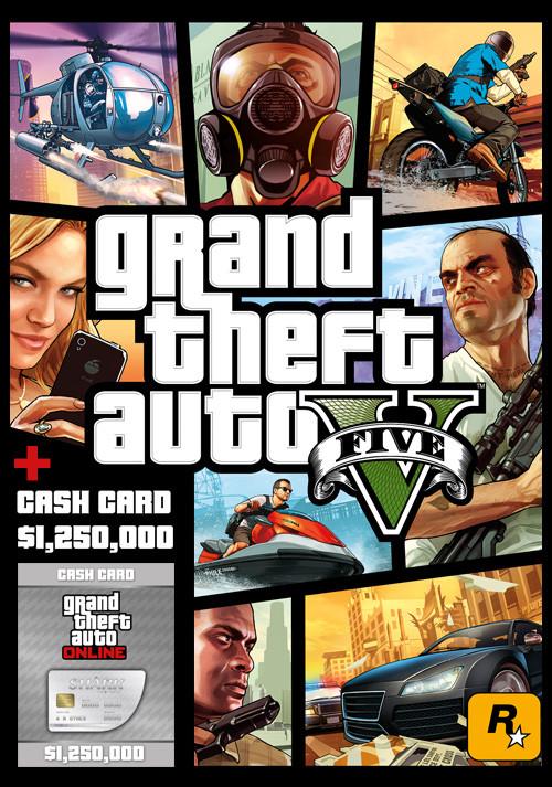 Produktbild Rockstar Grand Theft Auto V & Great White Shark Cash Card (PC)