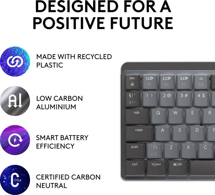 Produktbild Logitech MX Mechanical Mini (CH, Kabellos)