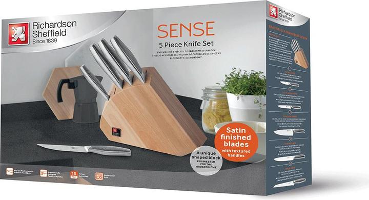 Image du produit Richardson Sheffield SENSE - Bloc à couteaux 5 pièces - Bois