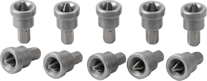 Actual product image BGS Bit Set with Depth Stop for Plasterboard 6.3 mm (1/4") Drive Cross Slot PH 2 10 pcs. (6.3 mm)