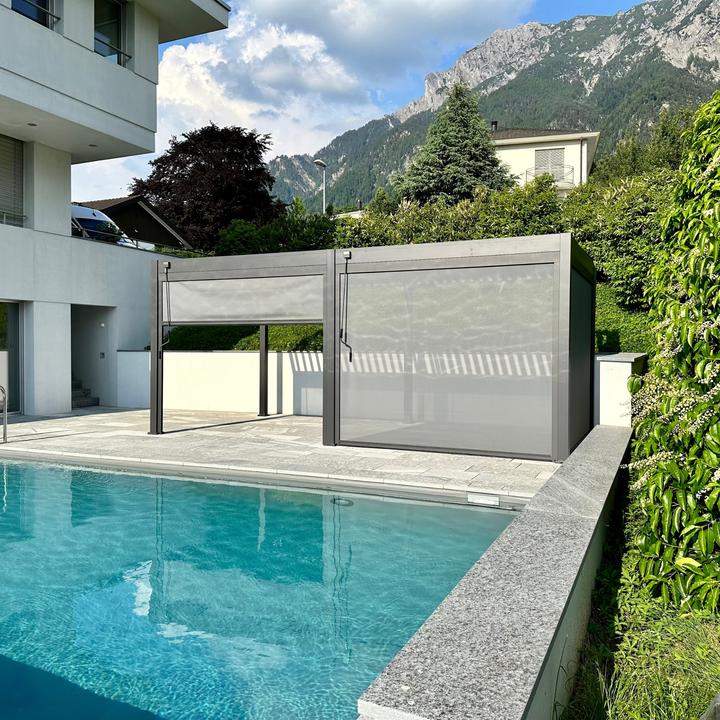 Produktbild Ventaris Pergola Deluxe Plus 3x6m mit Lamellendach Anthrazit (300 cm, 600 cm)