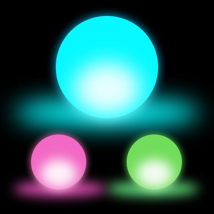 Actual product image Relaxdays Set of 3 LED Balls (7.5 x 7.5 x 7.5 cm)