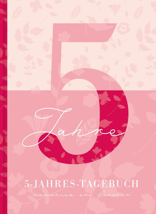 Produktbild 5 Jahresbuch: Das Tagebuch für 5 Jahre | Rosa 5 Jahres Kalender zum Ausfüllen für jeden Tag im (Deutsch)