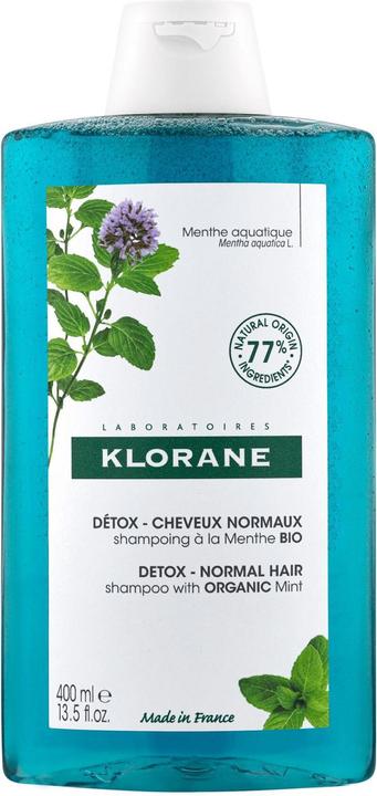 Klorane Detox-Shampoo mit BIO-Wasserminze (400 ml, Flüssiges Shampoo)