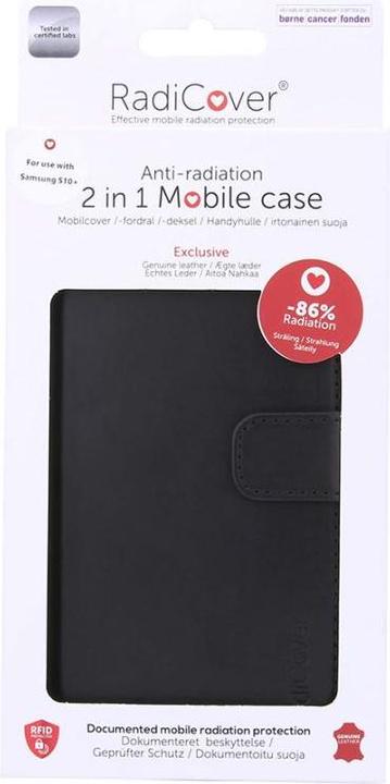 Actual product image Radicover Radiation protection wallet Leather Samsung S10+ Exclusive 2in1 (Samsung Galaxy S10+)