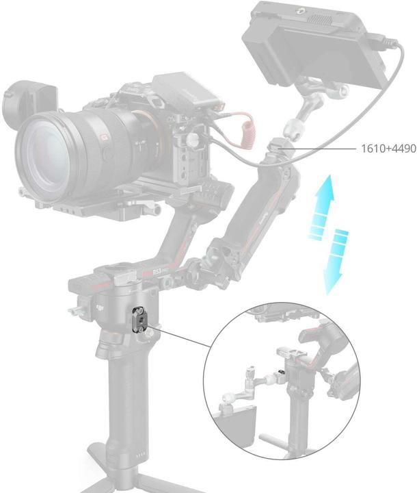 Actual product image SmallRig HawkLock H21 Quick Release mini NATO Rail for DJI Stabilisers 4640 (Gimbal mounting plate)