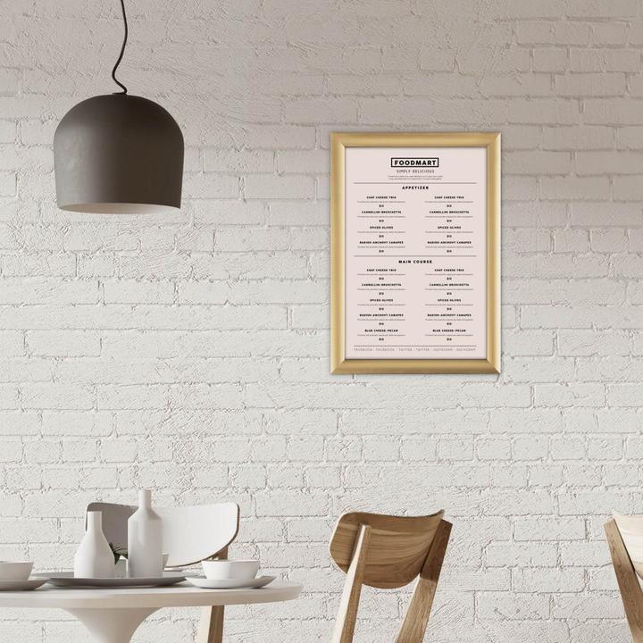 Actual product image Europel Poster frame, DIN A4, 25 mm, gold