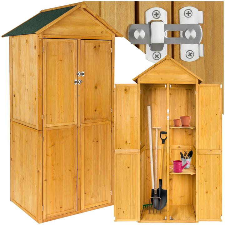 Actual product image tectake Garden storage shed with a pitched roof