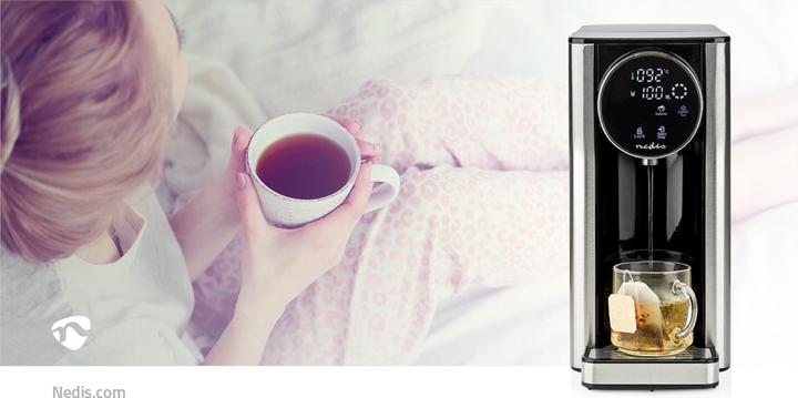 Image du produit Nedis Distributeur d'eau chaude 2600 W 2,7 l Aluminium / Noir