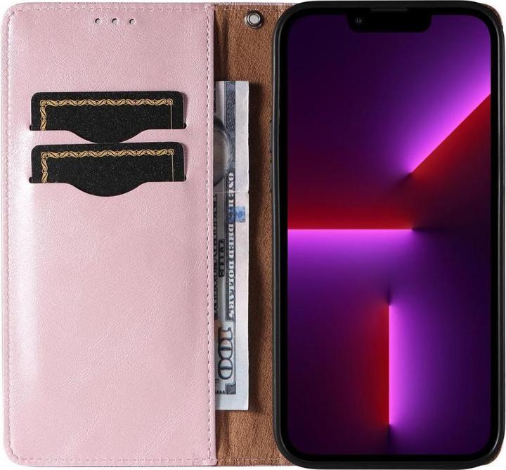 Produktbild Hurtel Magnetband-Hülle für Samsung Galaxy S23+ Flip Wallet Mini Lanyard Stand Pink (Samsung Galaxy S23+)